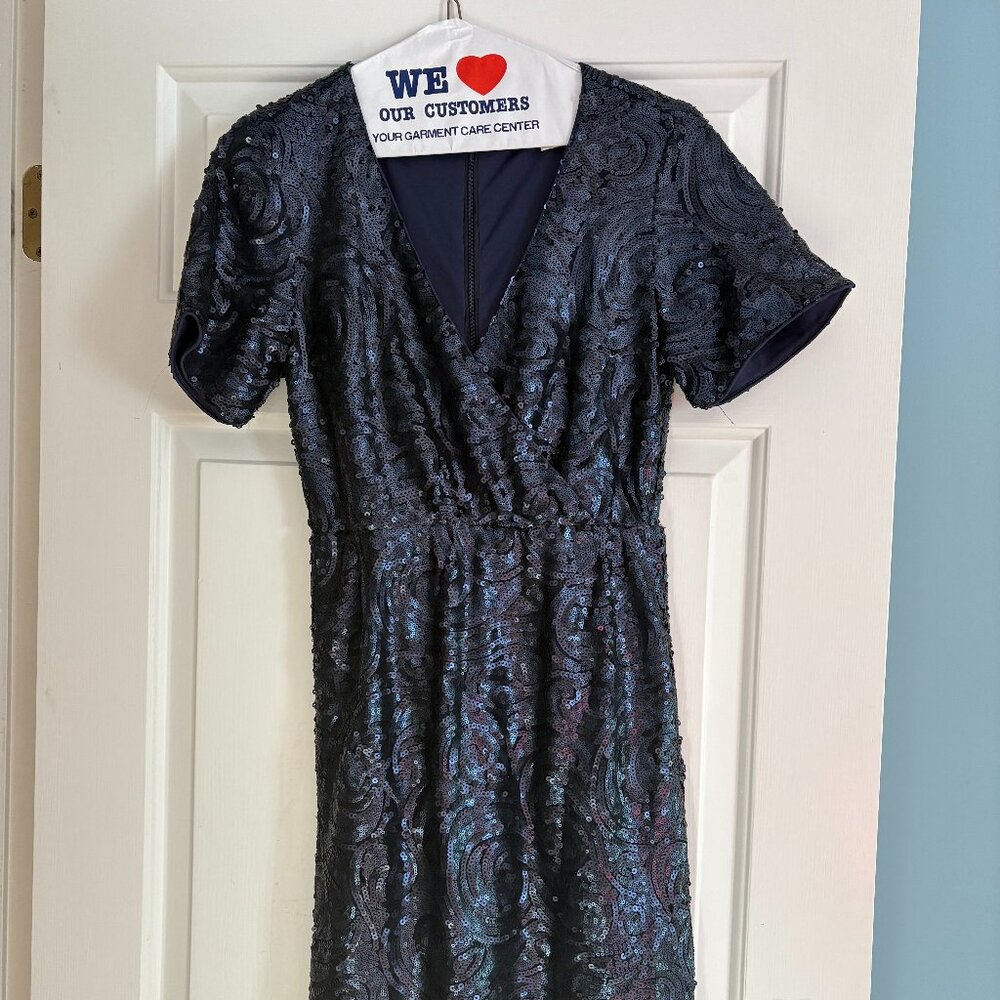 Francesca's Blue Sparkle Dress Size XS
